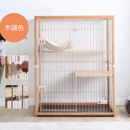 木目調キャット　ケージ