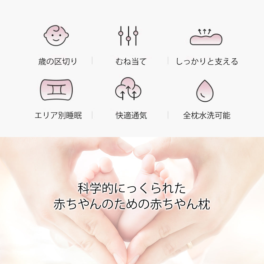 新生児から使える 絶壁頭予防枕